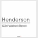 Search for last name stickers Black and white