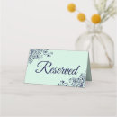 Search for navy blue place cards Reserved