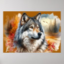 Search for watercolor forest posters Wolf