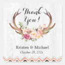 Search for rustic antler wedding stickers Flowers