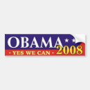 Search for obama yes we can bumper stickers Elections