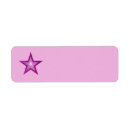 Search for plain pink return address labels Stylish