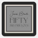 Search for mens 50th birthday stickers Fifty and fabulous