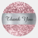 Search for pink silver thank you stickers Birthday