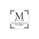 Search for square rubber stamps Monogrammed