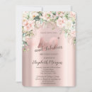 Search for rose gold 40th birthday invitations Luxury