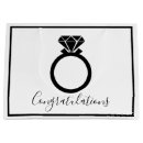 Search for wedding congratulations gift bags Black and white