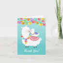 Search for llama thank you cards Whimsical