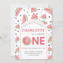 Search for watermelon 1st birthday invitations Adorable