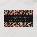 Search for animal print business cards Leopard