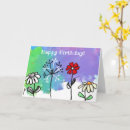 Search for flower cartoon cards Colourful