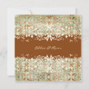 Search for orange damask invitations Cream