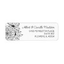 Search for white flower return address labels Pretty
