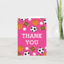 Search for sports thank you cards Soccer