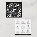 Search for eyelash extensions business cards Lash technician