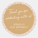 Search for guest name stickers Thank you for celebrating