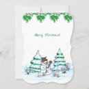 Search for cartoon christmas invitations Snowman