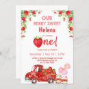 Search for berry birthday invitations Berry sweet girl