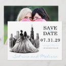 Search for chicago skyline save the dates City