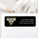 Search for monster return address labels Monster jam logo