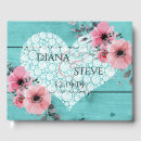 Search for wood heart guest books Elegant