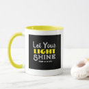 Search for bright yellow mugs Christian