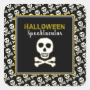 Search for gold skull stickers Halloween