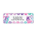 Search for cat paw return address labels Dog