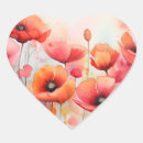 Search for field heart stickers Field of flowers