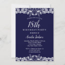 Search for lace birthday invitations Vintage