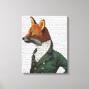 Search for fox canvas prints Antique