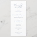 Search for dusty blue wedding menus Dinner