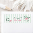 Search for pink and green return address labels Stripes