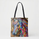 Search for animal pattern tote bags Horse