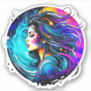 Search for fantasy woman stickers Surreal