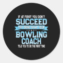 Search for bowling humour stickers Bowler