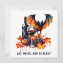 Search for fall halloween invitations Bat