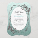 Search for mint green and silver invitations Chic