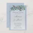 Search for dusty blue floral rehearsal dinner invitations Botanical