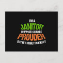 Search for cleaning service postcards Janitor