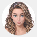 Search for digital cartoon stickers Illustration