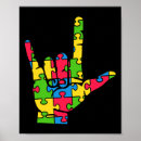 Search for sign language i love you art Deaf