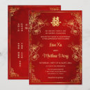Search for red gold chinese wedding invitations Tea ceremony