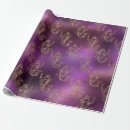 Search for shiny gold wrapping paper Purple