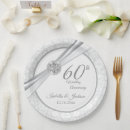 Search for 60th anniversary plates Elegant