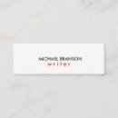Search for red business cards Consultant
