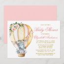 Search for elephant baby shower invitations Hot air balloon