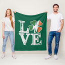 Search for irish shamrock blankets Saint