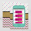 Search for phone text invitations Pink