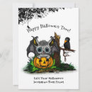 Search for raven halloween invitations Bat